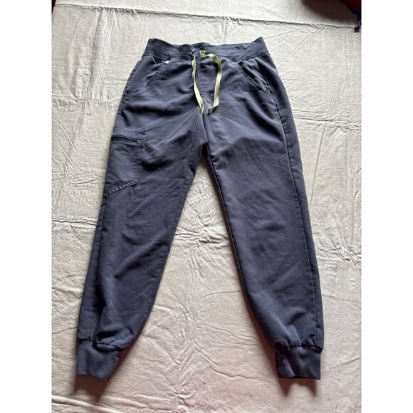 Figs Zamora Technical Collection Jogger Scrub Pants XXS/P Navy Blue With Yellow - Picture 1 of 10